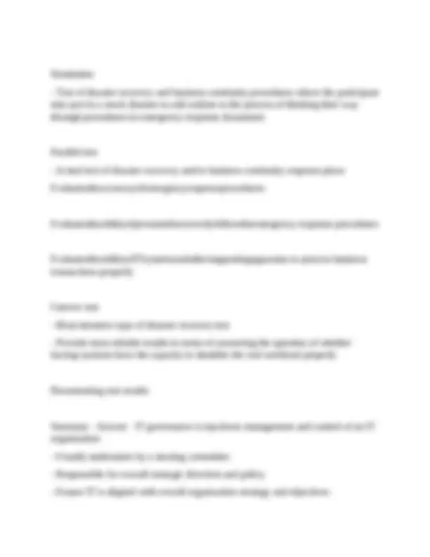 Bcp Questions Business Continuity Planning: Q&A for Students | Exams Business Systems ...