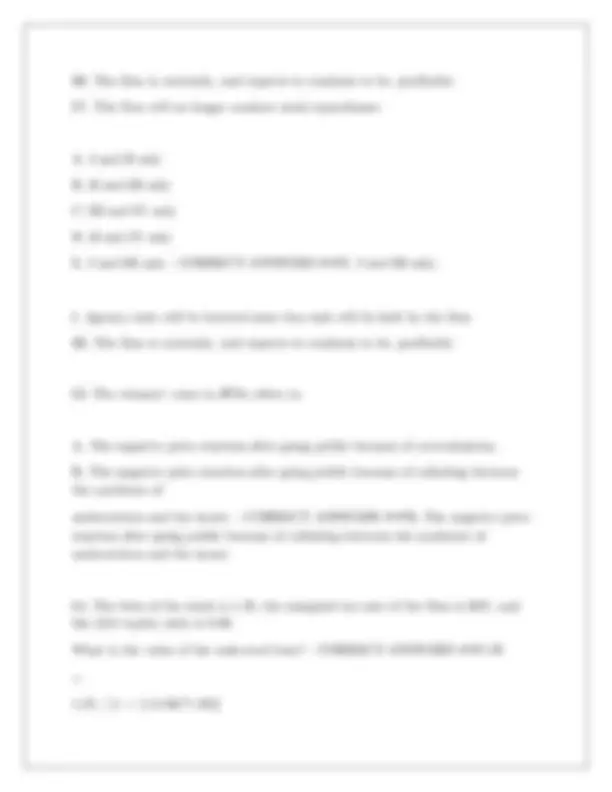 Corporate Finance Exam Prep Questions and Answers | Exams Corporate ...