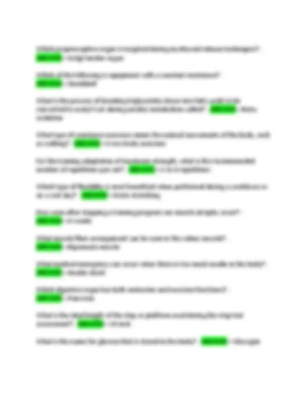 ISSA Final Exam Questions and Answers: 2023-2024 | Exams Nursing | Docsity