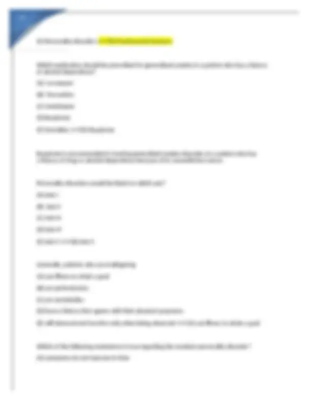 PAEA Psych EOR Practice Exam: Questions & Answers 2024 | Exams Nursing ...