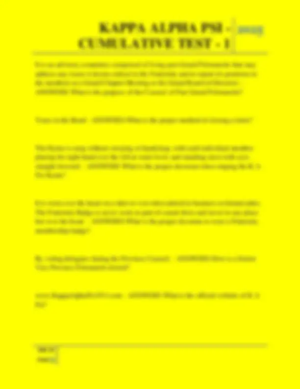 Religen Frat Testing Brochure.pdf Kappa Alpha Psi Fraternity: Comprehensive Test Questions and Answers ...