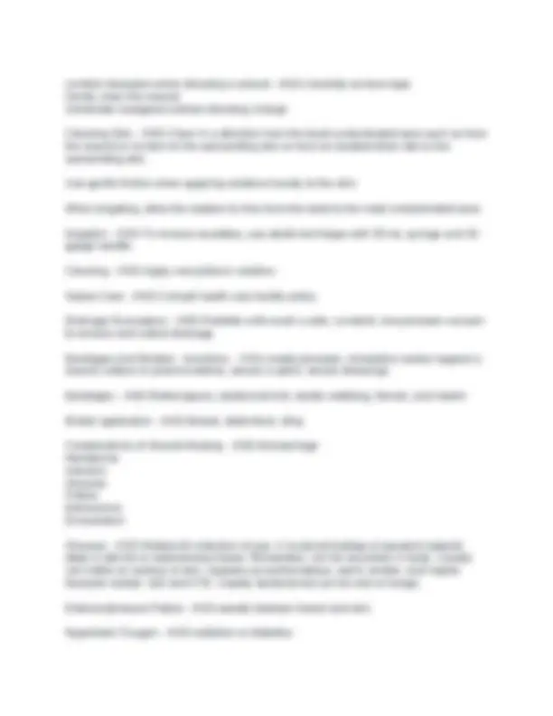 Wound Care: Comprehensive Guide with Exam Questions and Answers | Exams ...