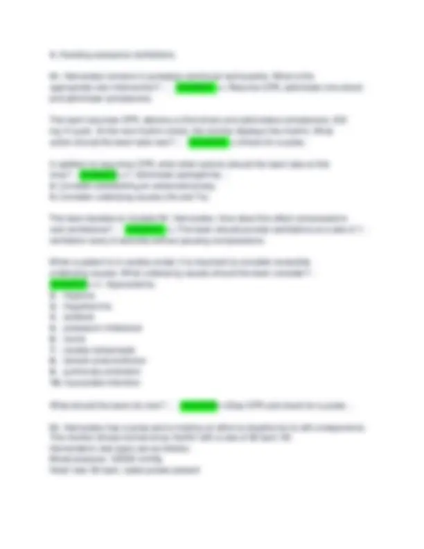 ACLS Red Cross Questions with Verified Answers | Exams Nursing | Docsity