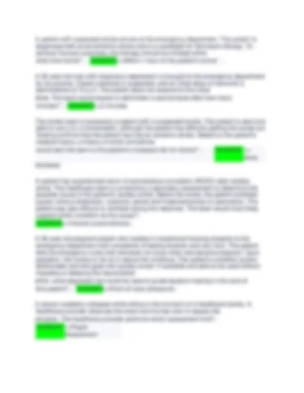 ACLS Red Cross Questions with Verified Answers | Exams Nursing | Docsity