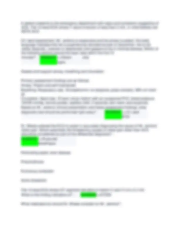 ACLS Red Cross Questions with Verified Answers | Exams Nursing | Docsity