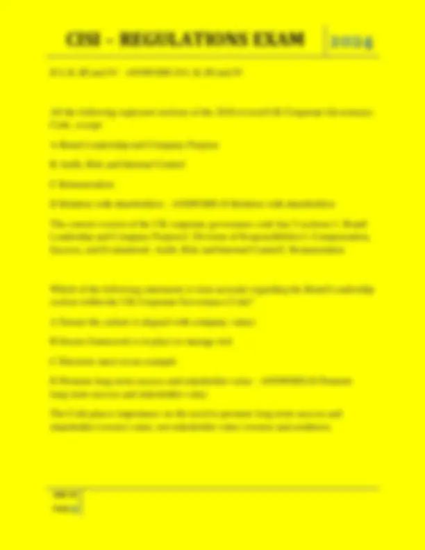 CISI Regulations Exam 2024: Multiple Choice Questions and Answers ...
