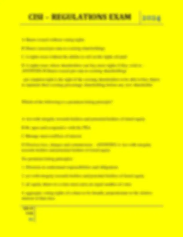 CISI Regulations Exam 2024: Multiple Choice Questions and Answers ...