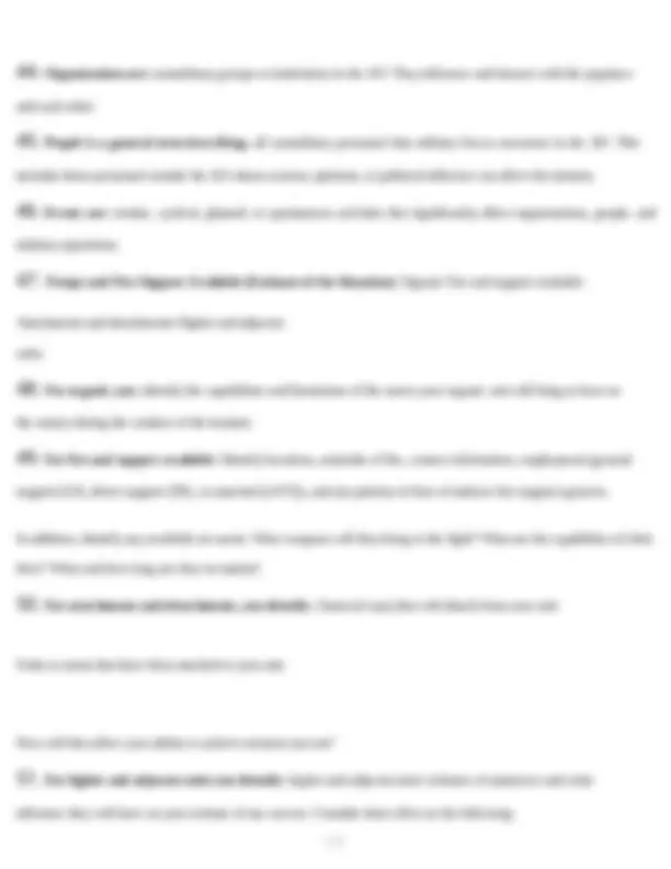 Corporal's Course (Tactical Planning) Questions and Answers | Exams ...
