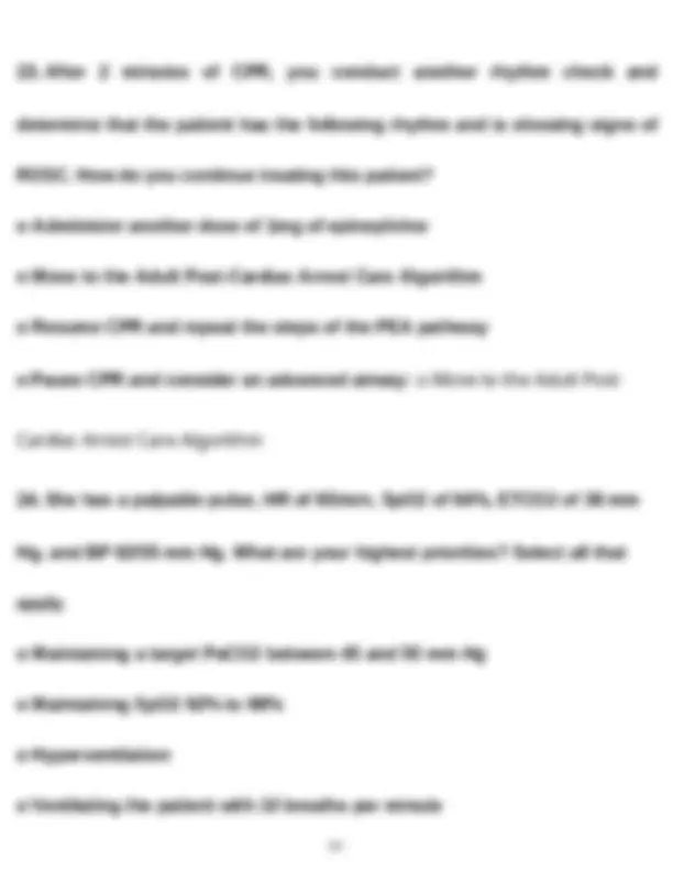 Cpr Rqi Questions RQI 2025 ACLS Healthcare Provider Complete Questions & Correct Answers ...