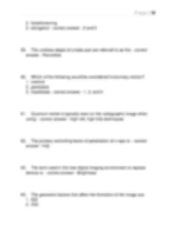 X Ray Module Question Basic X-Ray Machine Operator 2025: Questions and Verified Solutions ...