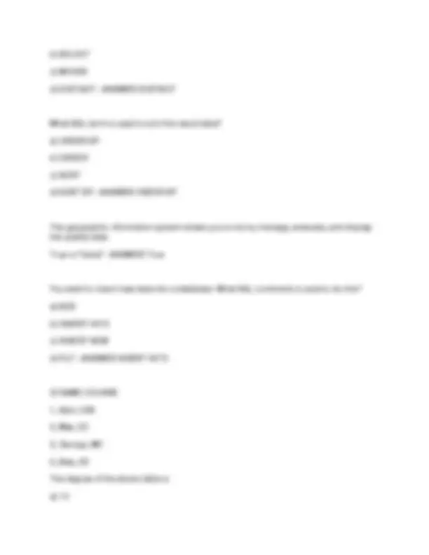 CSE 511 Midterm Review Questions and Answers: Database Management ...