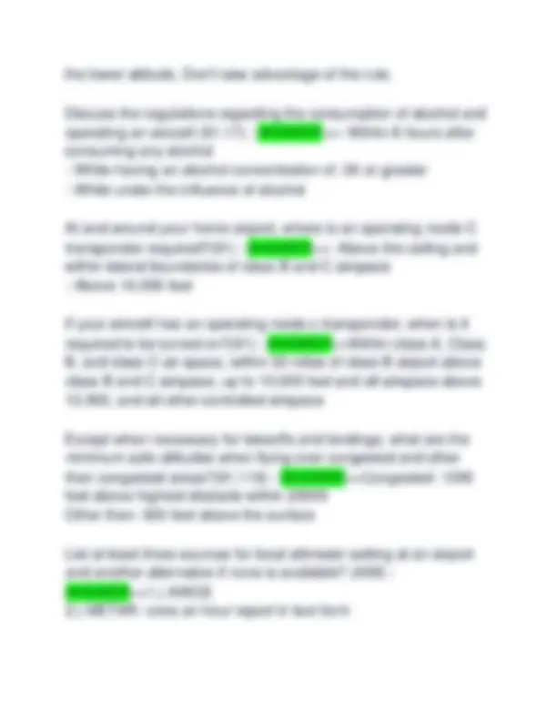 Pre-Solo Written Exam Questions and Answers for Aviation Students ...