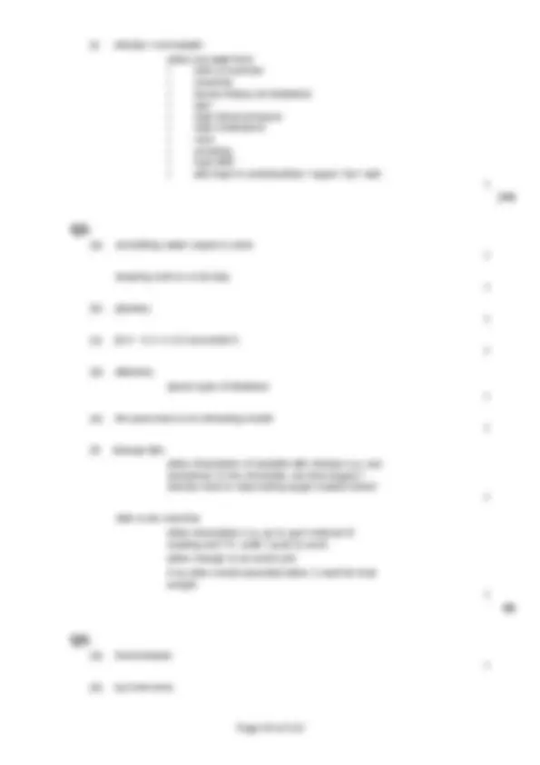 all homeostasis questions from all past papers | Exams Biology | Docsity