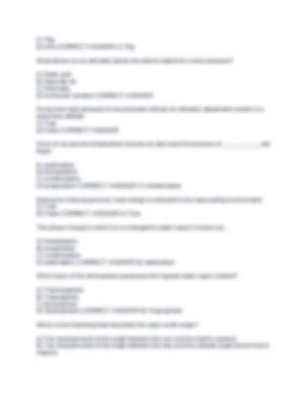 Aviation Meteorology Final Review Questions with Correct Answers ...