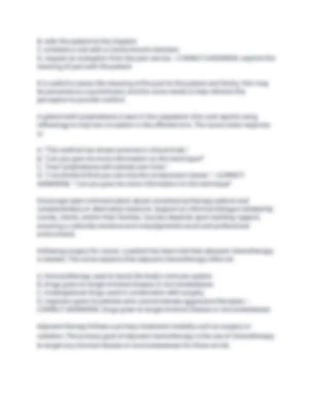 OCN Practice Tests Exam with Correct Answers: Oncology Nursing ...