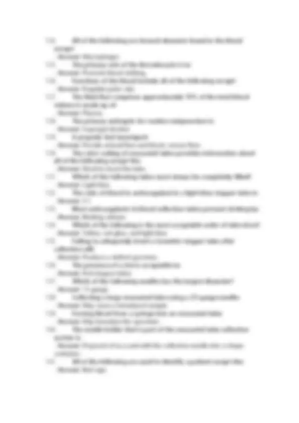 NHA Phlebotomy Certification Exam 2025: Practice Questions and Answers