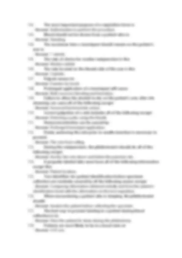 NHA Phlebotomy Certification Exam 2025: Practice Questions and Answers