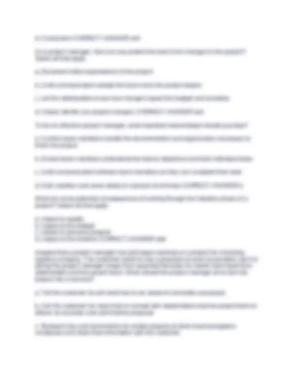 Multiple Answer Project Project Management: Multiple Choice Questions and Answers | Exams ...
