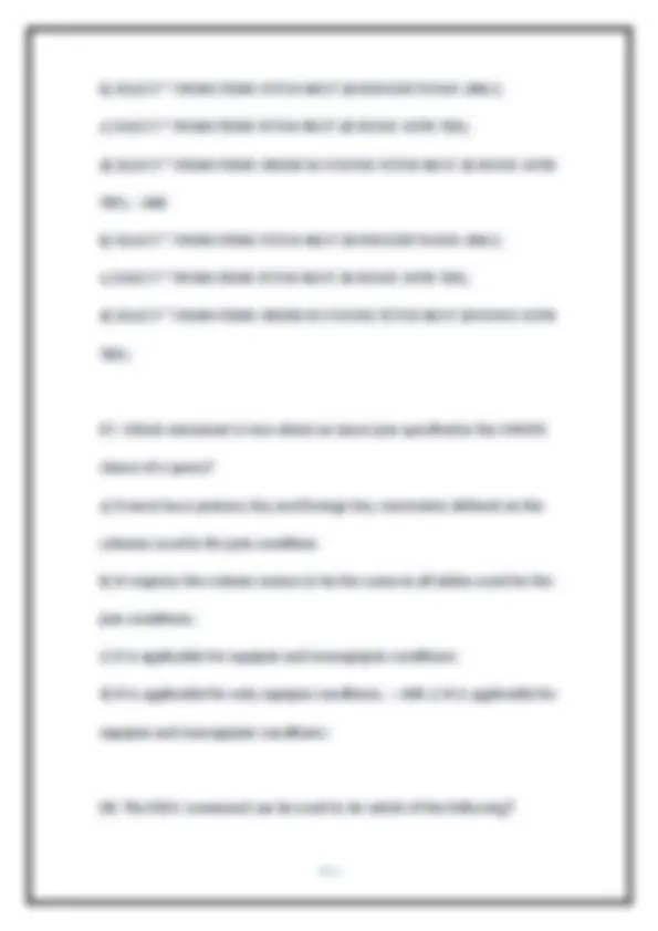 Oracle Database SQL (1Z0-071) Certification Exam Practice Questions ...