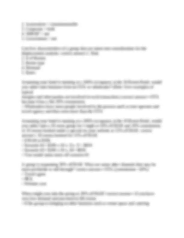 Revenue Management Questions and Answers for Hospitality Students ...