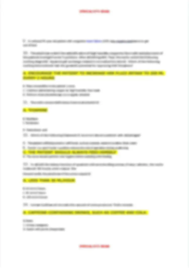 Fundamentals of Nursing Exam 2: Practice Questions and Answers | Exams ...