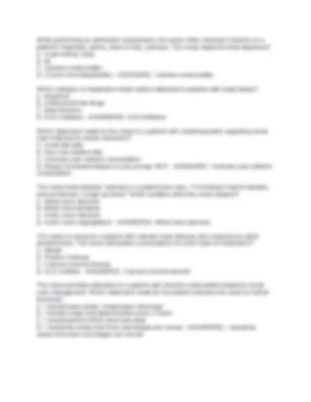 Med Surg 2 Exam 1 Practice Questions with Answers: Cardiovascular ...