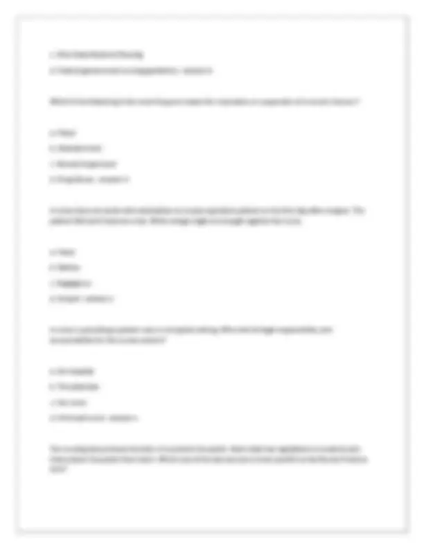 NURS 100 FINAL EXAM LATEST 2024/2025 ACTUAL EXAM 100 QUESTIONS AND ...