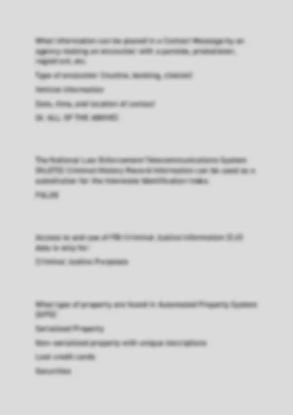 CLETS EXAM (ACTUAL 2025/2026) 117 QUESTIONS AND VERIFIED ANSWERS ...