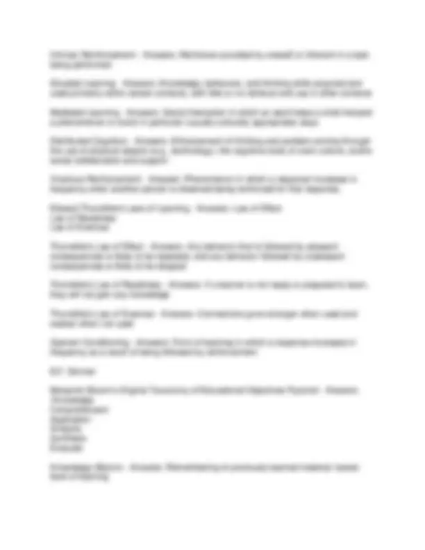 EDUC-200 Exam 1 Study Guide: Key Concepts and Theories in Education ...
