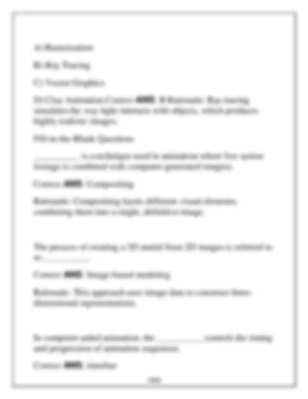 Nyu Computer Science Midterms CAP 3034 Introduction to Computer Aided Animation Midterms Exam Review ...