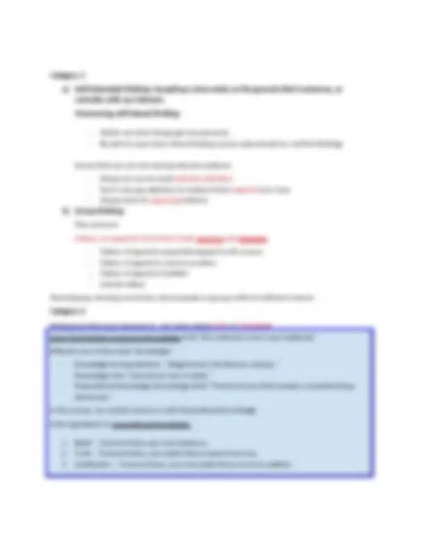 SSH 105 Critical Thinking Final EXAM Study Notes Toronto Metropolitan ...