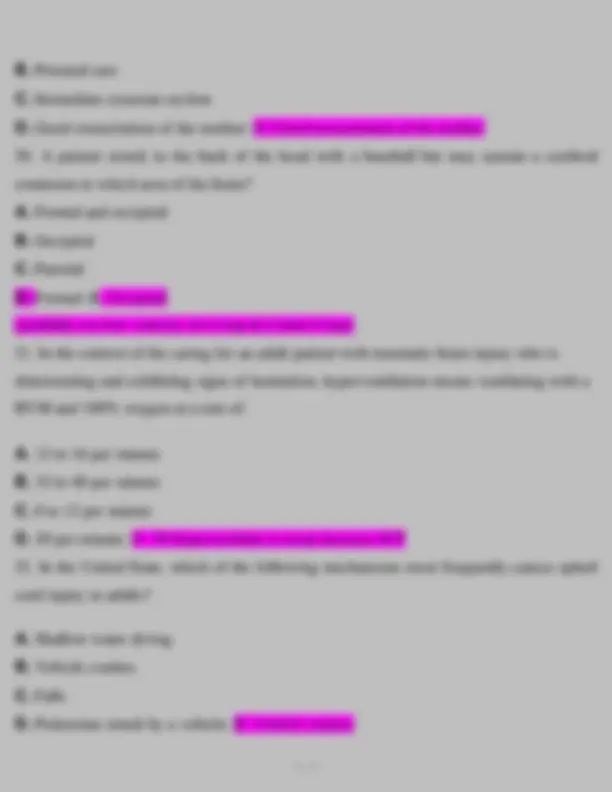 ATLS Pre and Post Test: Real Exam Questions and Correct Answers | Exams ...