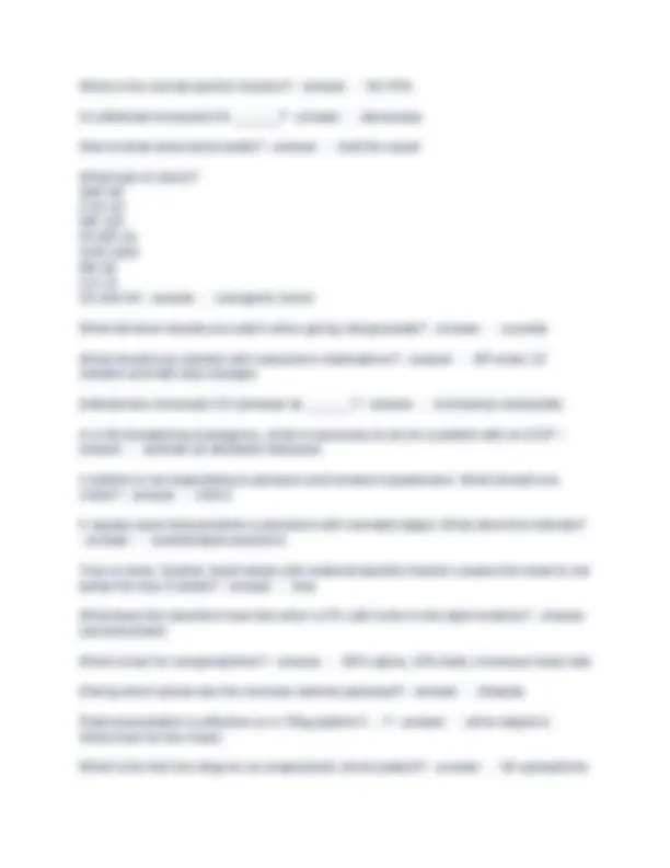 Critical Care Nurse Residency Final Questions and Answers Fully Solved ...