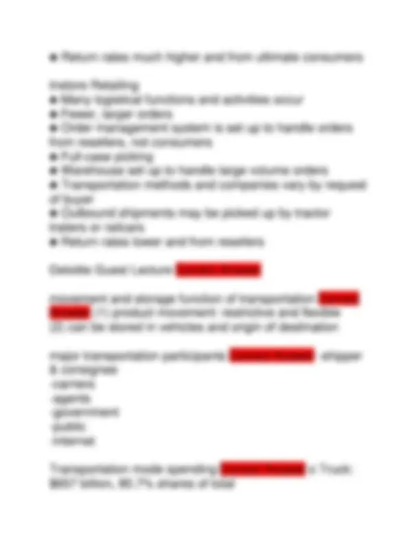 LOGISTICS MANAGEMENT FINAL EXAM 2025 ACTUAL EXAM QUESTIONS AND CORRECT ...