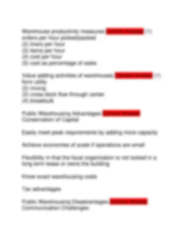 LOGISTICS MANAGEMENT FINAL EXAM 2025 ACTUAL EXAM QUESTIONS AND CORRECT ...