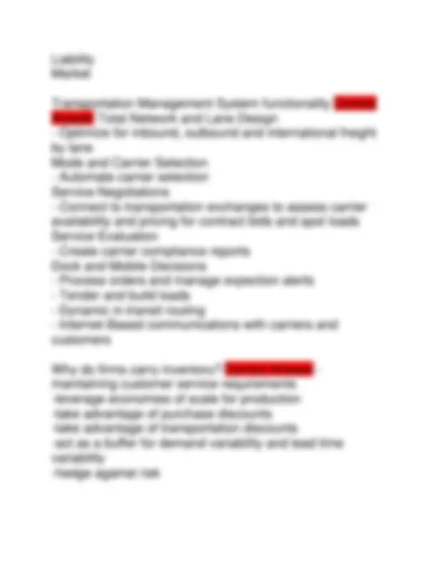 LOGISTICS MANAGEMENT FINAL EXAM 2025 ACTUAL EXAM QUESTIONS AND CORRECT ...