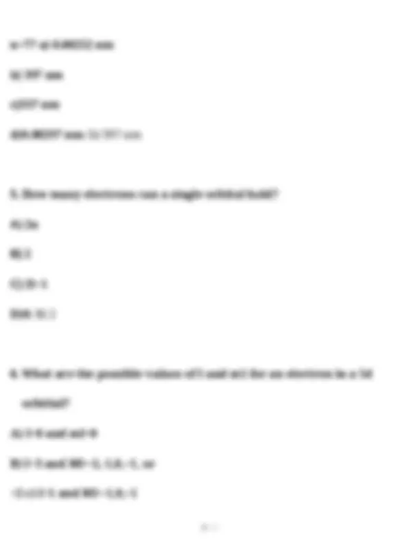 CHEM 210 Final Exam Study Guide: Key Concepts & Practice Problems ...