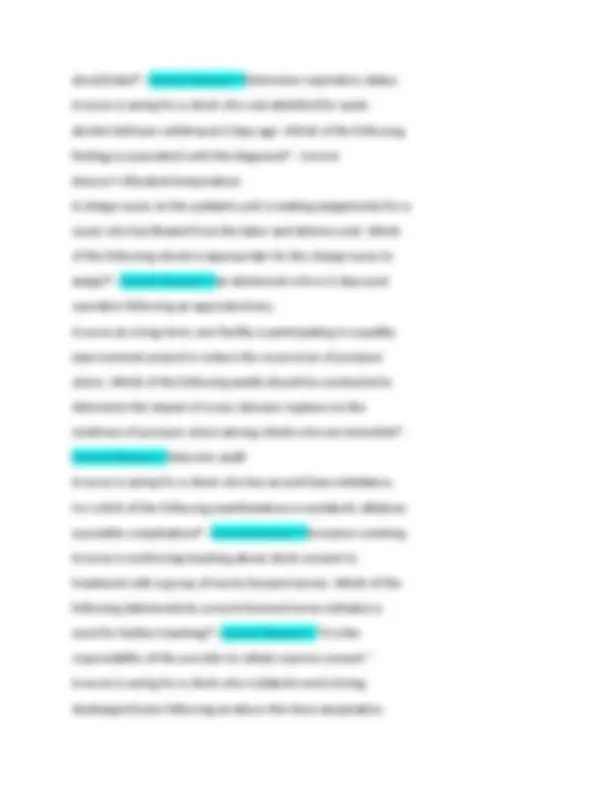 Nursing Concepts Advanced Exam Verified Questions And Correct Answers ...