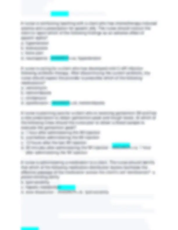 NR 293 Advanced pharmacology exam Questions and answers and ...