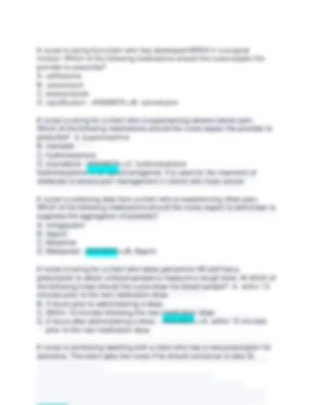 NR 293 Advanced pharmacology exam Questions and answers and ...