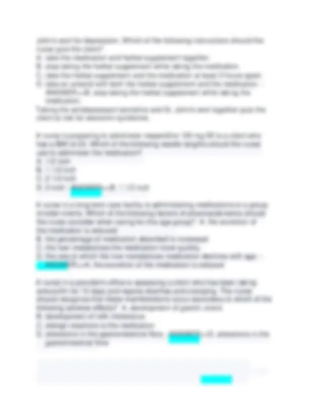 NR 293 Advanced pharmacology exam Questions and answers and ...