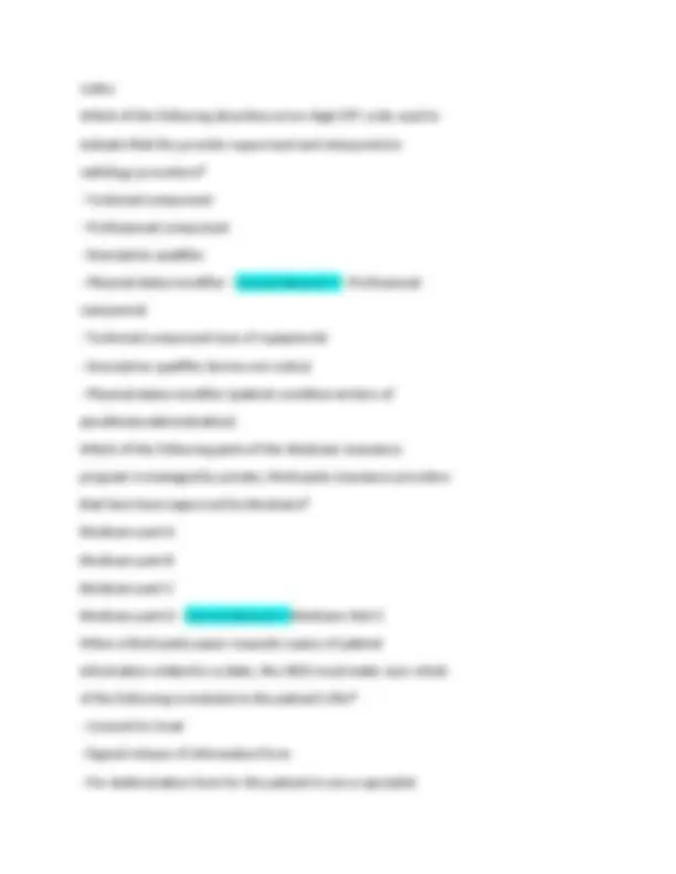 CBCS Practice Test Exam (TEST BANK) Verified Questions and Correct ...