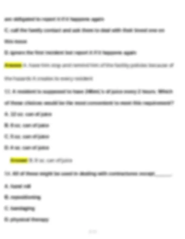 CNA Practice Test for Basic Nursing Skills (70 Questions) (Latest 2025 ...