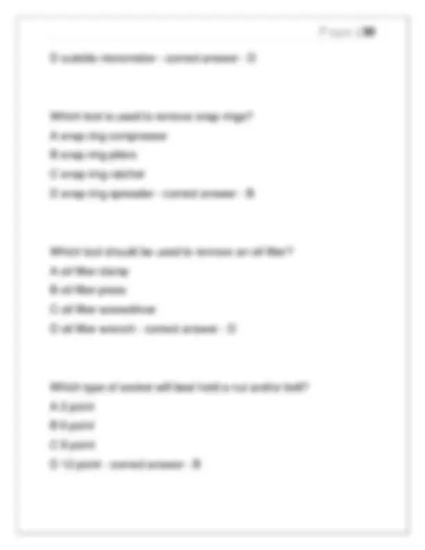 Auto Mechanics Test 2025: Real Verified Questions & Correct Answers ...