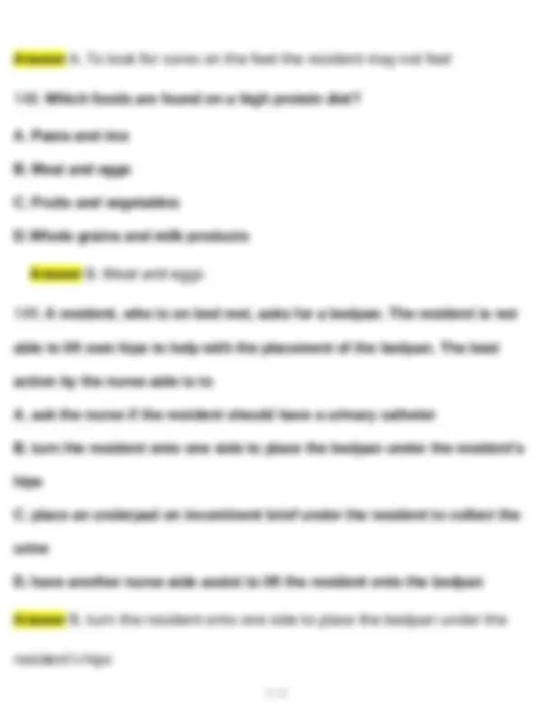 CNA Prometric Test (Latest 2025 / 2026 Update) Questions and Verified ...