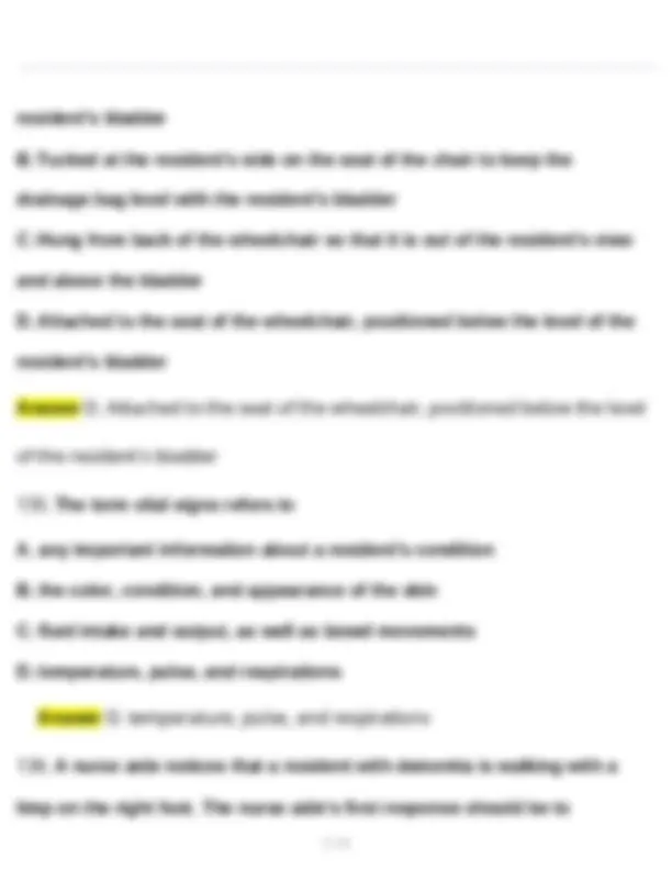 CNA Prometric Test (Latest 2025 / 2026 Update) Questions and Verified ...