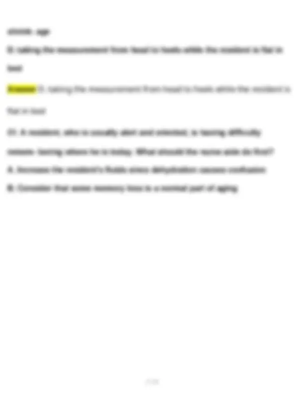 CNA Prometric Test (Latest 2025 / 2026 Update) Questions and Verified ...