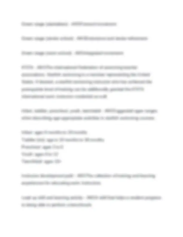 Test Star Fish Fundamentals of Starfish Swimming Test 2025-2026. Questions with ...