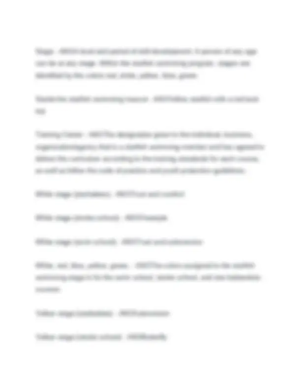 Test Star Fish Fundamentals of Starfish Swimming Test 2025-2026. Questions with ...