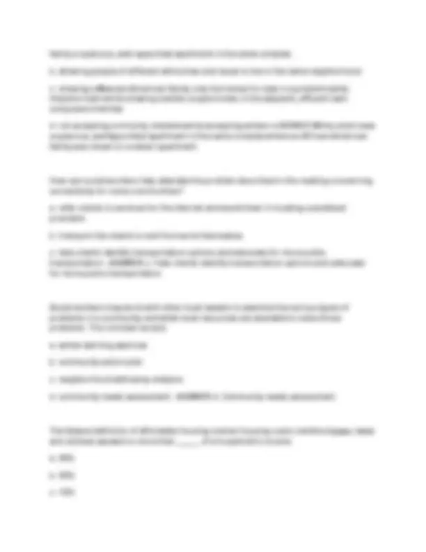 Social Work 100 Final Exam Questions and Answers | Exams Advanced ...